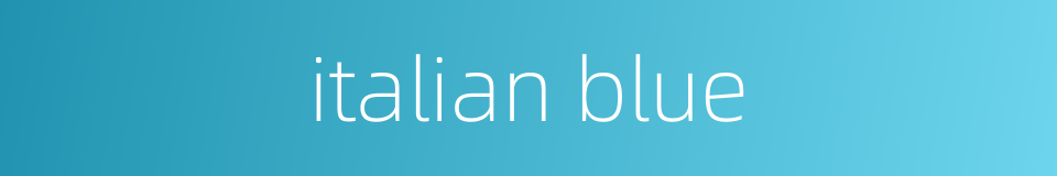italian blue的同义词