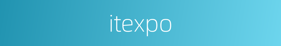 itexpo的同义词