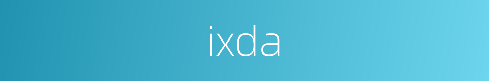 ixda的同义词