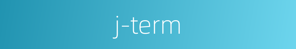 j-term的同义词