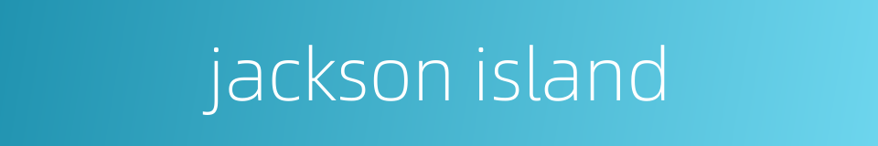 jackson island的同义词