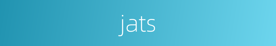 jats的同义词