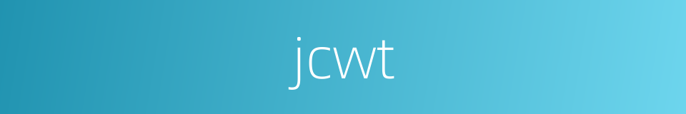 jcwt的同义词