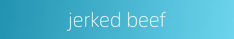 jerked beef的同义词