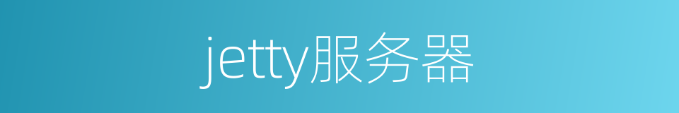 jetty服务器的同义词