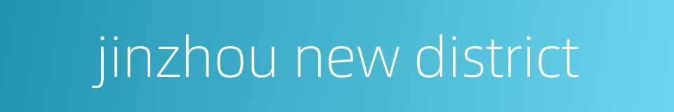 jinzhou new district的同义词