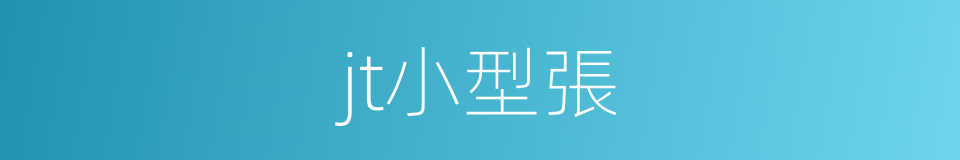 jt小型張的同義詞