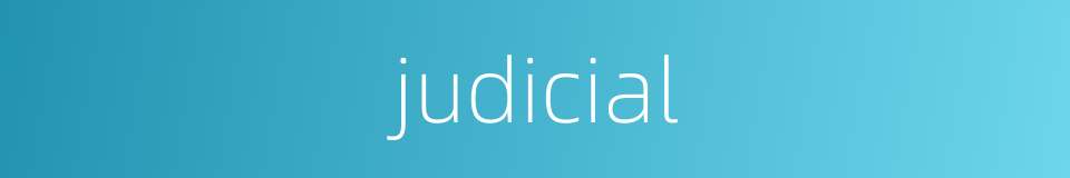 judicial的同义词