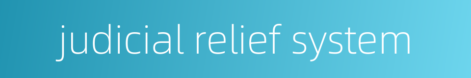 judicial relief system的同义词