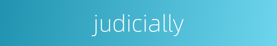 judicially的同义词