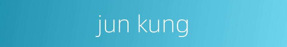 jun kung的同义词