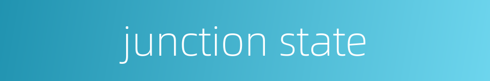 junction state的同义词