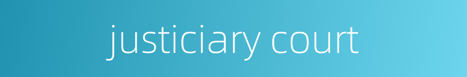 justiciary court的同义词