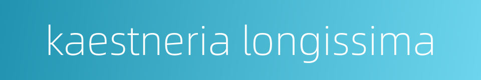 kaestneria longissima的同义词