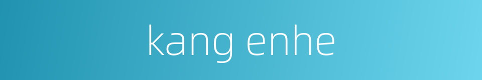 kang enhe的同义词