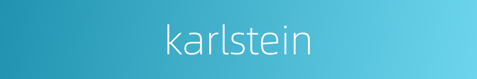 karlstein的同义词