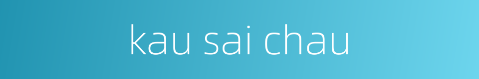 kau sai chau的同义词