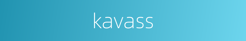 kavass的同义词