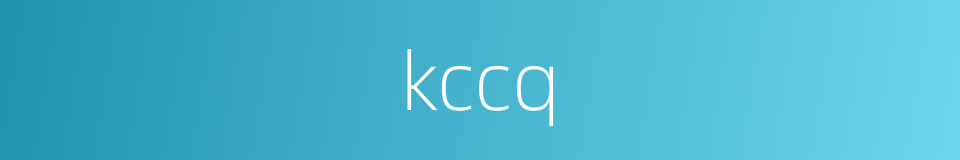 kccq的同义词