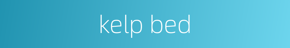 kelp bed的同义词