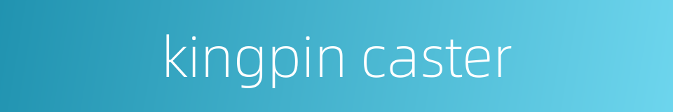 kingpin caster的同义词