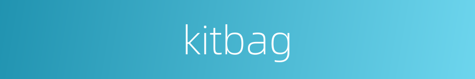 kitbag的同义词