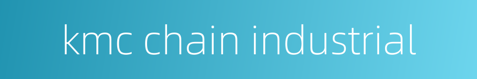 kmc chain industrial的同义词