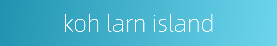 koh larn island的同义词