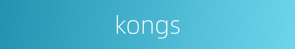 kongs的同义词