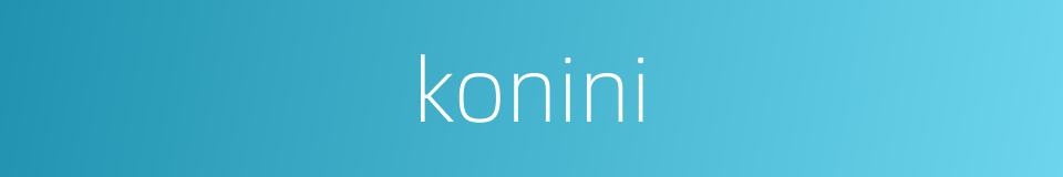 konini的同义词