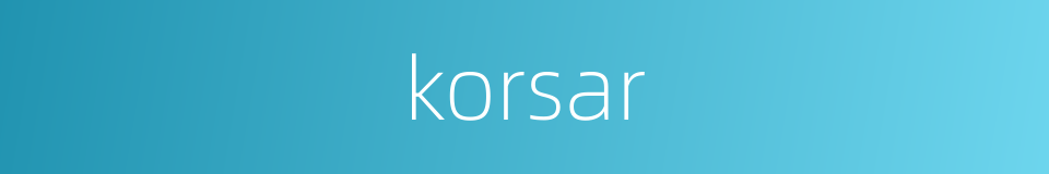 korsar的同义词