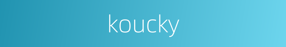 koucky的同义词