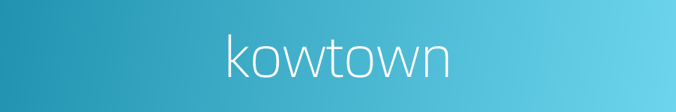 kowtown的同义词
