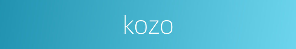kozo的同义词