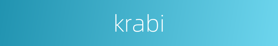krabi的同义词