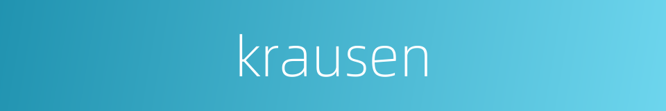 krausen的同义词