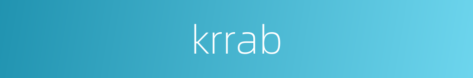 krrab的同义词