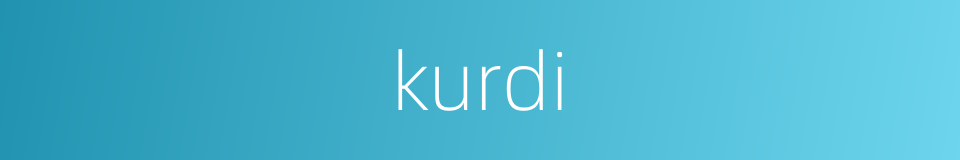 kurdi的同义词