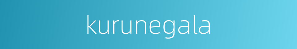 kurunegala的同义词