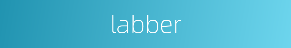 labber的同义词