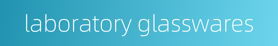 laboratory glasswares的同义词