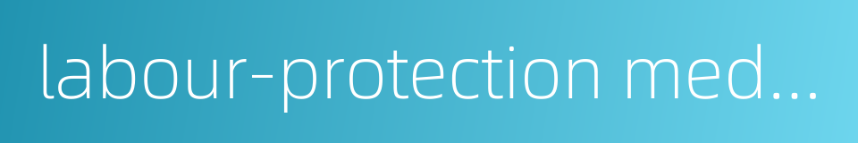 labour-protection medical care的同义词