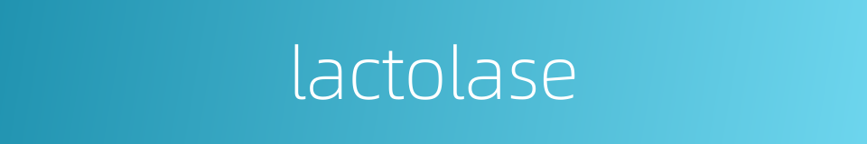 lactolase的同义词