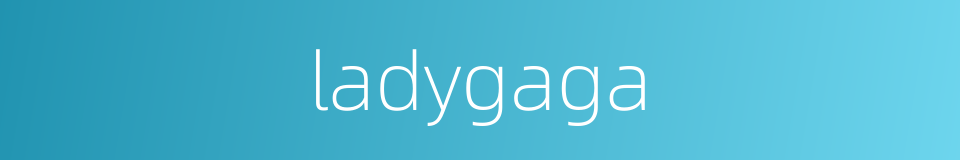ladygaga的同义词