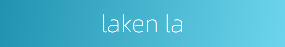 laken la的同义词