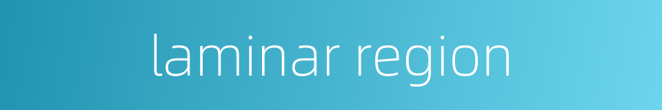 laminar region的同义词