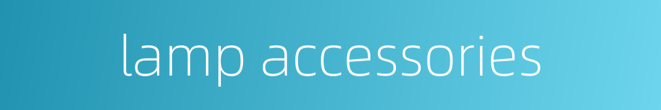 lamp accessories的同义词