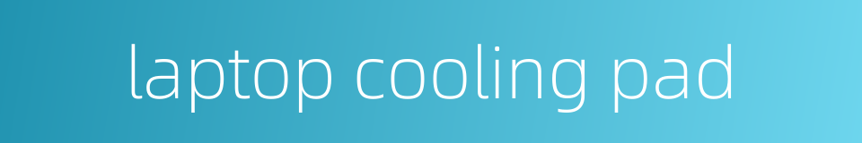 laptop cooling pad的同义词