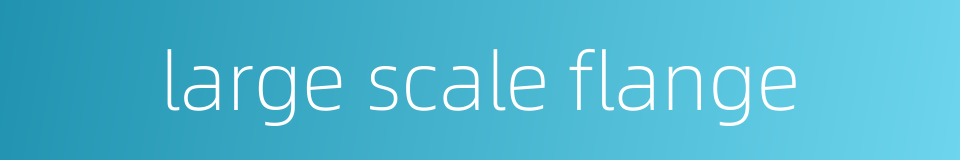 large scale flange的同义词