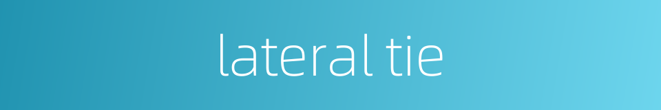 lateral tie的同义词